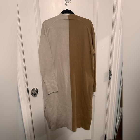 Long two tone beige cardigan from French Connection - Picture 3 of 3